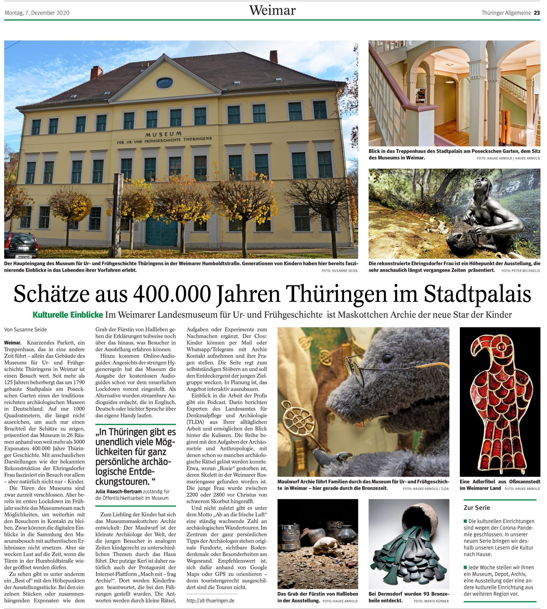 Link zum Bild mit dem Presseartikel aus der Thüringer Allgemeinen vom 7.12.2020